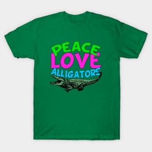 Peace Love Alligators T-Shirt